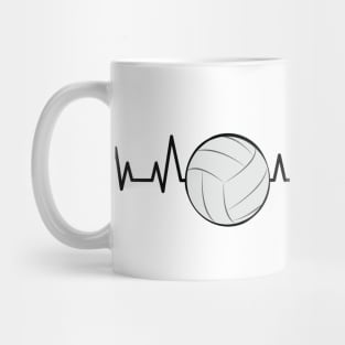 Heartbeat Pulse - Volleyball Mug